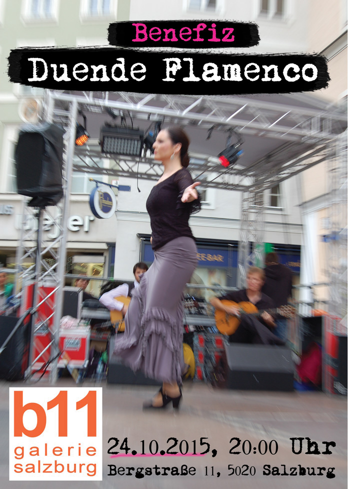 Benefiz-Flamenco Abend mit Flamenco Salzburg in der Galerie B11 am 24.10.2015